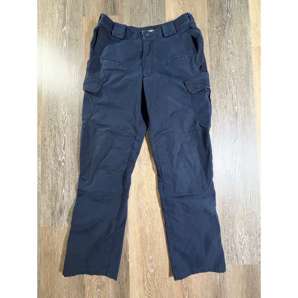 5.11 Tactical Cargo Pants Mens 32x32 Navy Blue Ripstop Multi-Pocket Utility